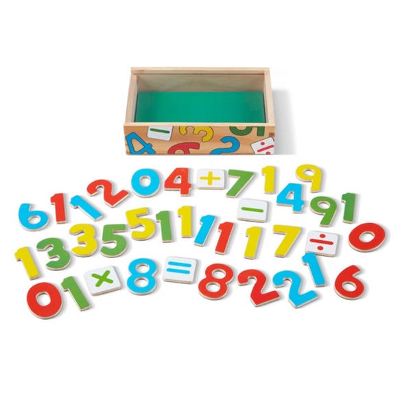 Like New, Melissa & Doug, Magnetic Wooden Numbers, 37 pieces, (3-5 years) - Picture 5 of 7